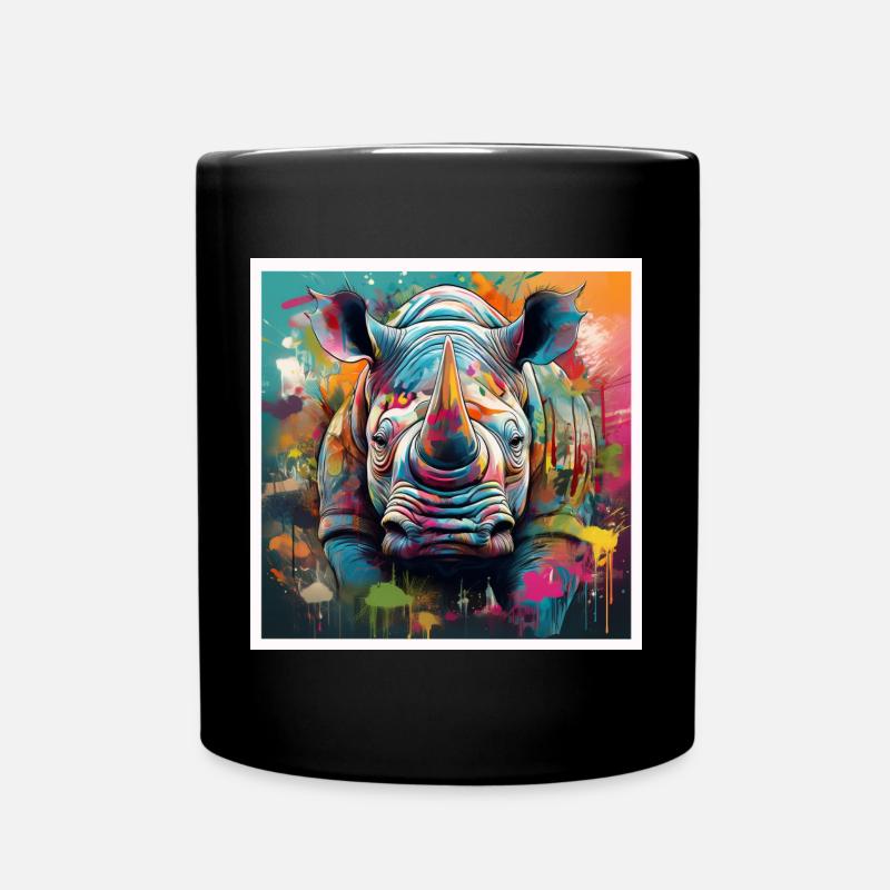 Rhinoceros - Mug uni - noir