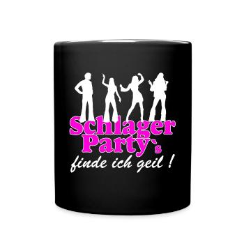 Schlager Party , Schlager Musik , FINDE ICH GEIL - Mug uni - noir - Devant