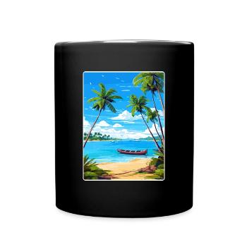 Ko Samui Thailand Thai Reise Poster Souvenir WPA - Tasse einfarbig - Schwarz - Vorne