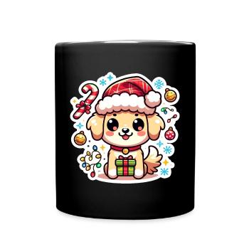 Santa Paws - Tasse einfarbig - Schwarz - Vorne