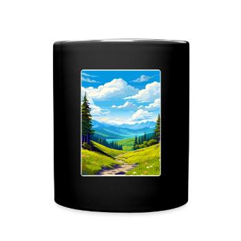 Great Smoky Mountains National Park Travel Poster - Full Colour Mug - black - Front