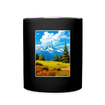 Great Smoky Mountains National Park Travel Poster - Full Colour Mug - black - Front