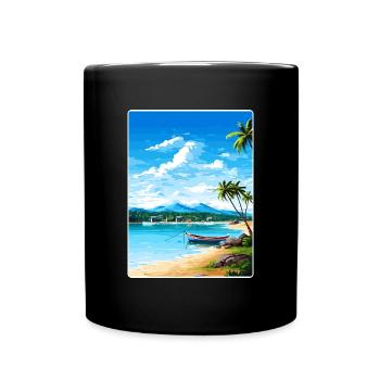 Ko Samui Thailand Thai Reise Poster Souvenir WPA - Tasse einfarbig - Schwarz - Vorne