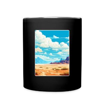 Death Valley Nationalpark Kalifornien Travel Card - Tasse einfarbig - Schwarz - Vorne
