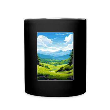 Great Smoky Mountains National Park Travel Poster - Full Colour Mug - black - Front