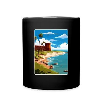 Dry Tortugas National Park Travel Poster Souvenir - Full Colour Mug - black - Front