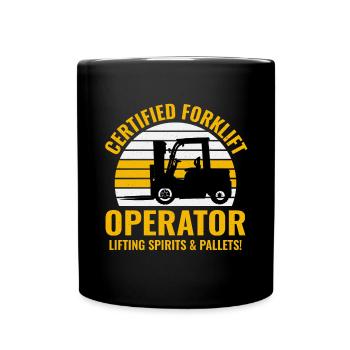 Conducteur de chariot élévateur Conducteur d’équipement lourd Drôle - Mug uni - noir - Devant