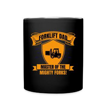 Conducteur de chariot élévateur Papa Conducteur d’équipement lourd Drôle - Mug uni - noir - Devant