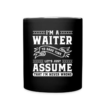 Service Bar Gastronomy Cocktail - Full Colour Mug - black - Front