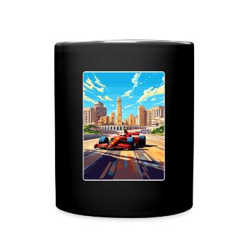 Baku Circuit Motorsport Rennen Aserbaidschan Reisen WPA - Tasse einfarbig - Schwarz - Vorne