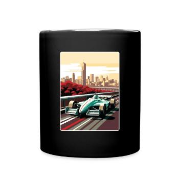 Melbourne Circuit Motorsport Rennen Australien Rennen - Tasse einfarbig - Schwarz - Vorne