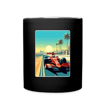 Abu Dhabi Circuit Motorsport Race Uae Travel Card - Tasse einfarbig - Schwarz - Vorne