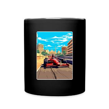 Barcelona Circuit Motorsport Race Spain Travel WPA - Full Colour Mug - black - Front