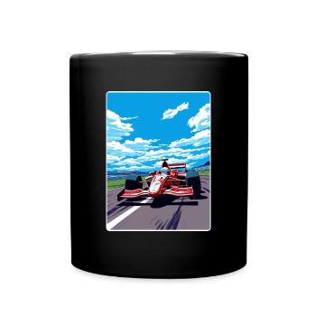 Suzuka Circuit Motorsport Race Japan Painting WPA - Full Colour Mug - black - Front