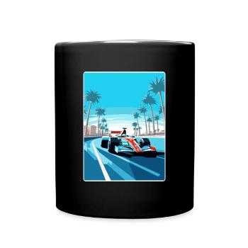 Abu Dhabi Circuit Motorsport Race Uae Travel Card - Tasse einfarbig - Schwarz - Vorne