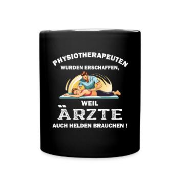 Physiotherapeut Geschenk Physio Physiotherapie - Tasse einfarbig - Schwarz - Vorne