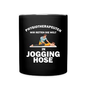 Physiotherapeut Geschenk Physio Physiotherapie - Tasse einfarbig - Schwarz - Vorne