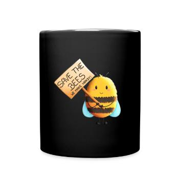 Sauvez les abeilles - Rettet die Bienen - Mug uni - noir - Devant