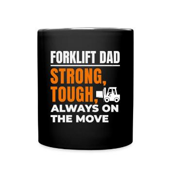 Conducteur de chariot élévateur Papa Conducteur d’équipement lourd - Mug uni - noir - Devant