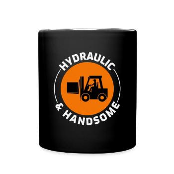 Conducteur de chariot élévateur Conducteur d’équipement lourd Humour - Mug uni - noir - Devant