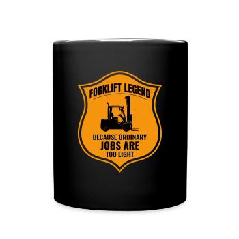 Conducteur de chariot élévateur Conducteur d’équipement lourd Drôle - Mug uni - noir - Devant