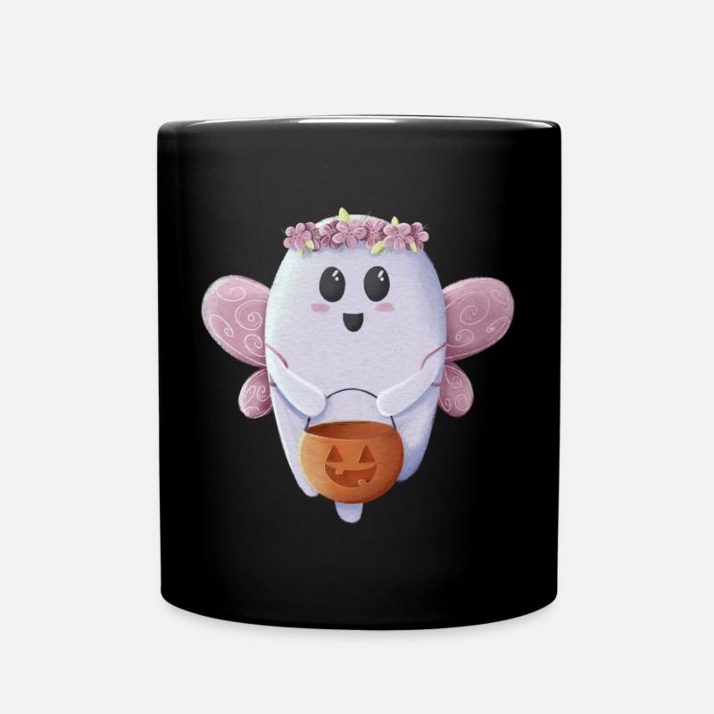 Süßer Geist bereit für Halloween - Tasse einfarbig - Schwarz