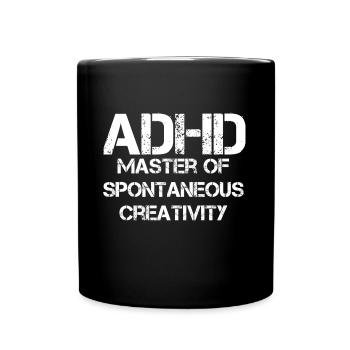 ADHS - Tasse einfarbig - Schwarz - Vorne