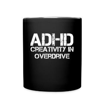 ADHS - Tasse einfarbig - Schwarz - Vorne