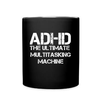ADHS - Tasse einfarbig - Schwarz - Vorne