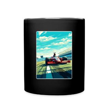 Magny Cours Circuit Motorsport Race Frankreich Reisen - Tasse einfarbig - Schwarz - Vorne