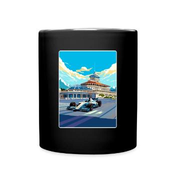 Sochi Circuit Motorsport Race Russian Travel Card - Full Colour Mug - black - Front