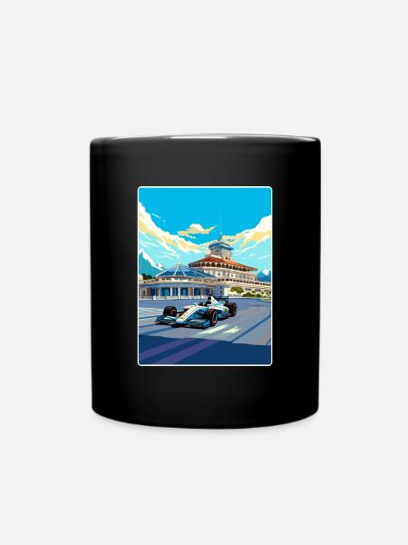 Sotschi Circuit Motorsport Race Russische Travel Card - Tasse einfarbig - Schwarz