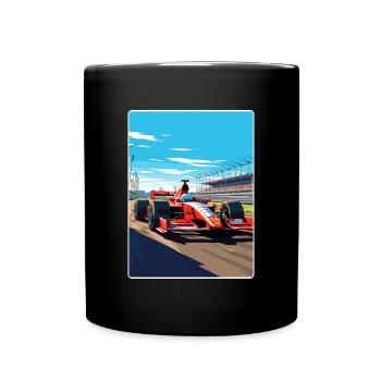 Melbourne Circuit Motorsport Rennen Australien Rennen - Tasse einfarbig - Schwarz - Vorne