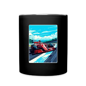 Affiche de voyage de la course automobile du circuit de Monza en Italie - Mug uni - noir - Devant
