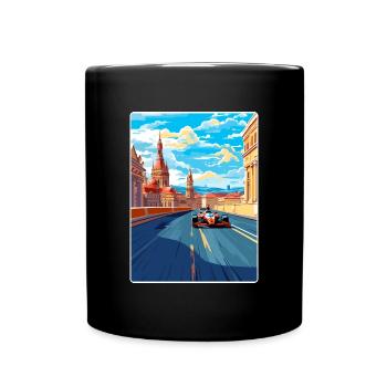 Budapest Circuit Motorsport Race Hungary Travel - Full Colour Mug - black - Front