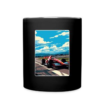 Affiche de voyage de la course de sport automobile du circuit de Suzuka au Japon - Mug uni - noir - Devant