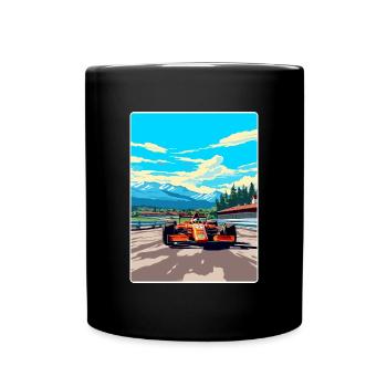 Spielberg Circuit Motorsport Rennen Österreich Reisen - Tasse einfarbig - Schwarz - Vorne