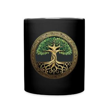 Arbre de Vie Viking Midgard Thor Valhalla - Mug uni - noir - Devant