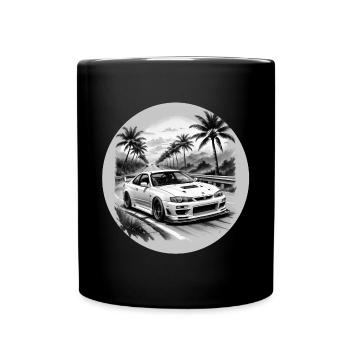 JDM Sportcar tuning Driftcar Voiture Cadeau PS - Mug uni - noir - Devant