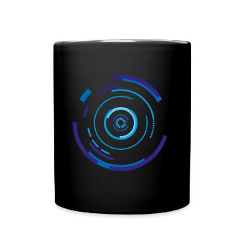 Spiral Blue - Tasse einfarbig - Schwarz - Vorne
