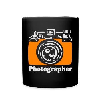 Camera - Full Colour Mug - black - Front