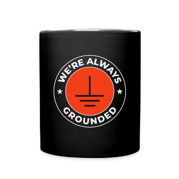 Electrician Humor Electrical Technician Engineer - Full Colour Mug - black - Front