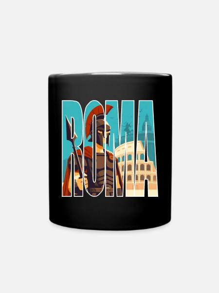 ROMA - Mug uni - noir
