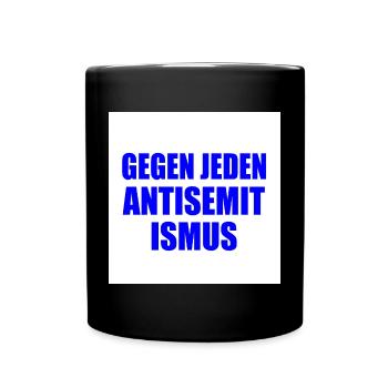 gegen jeden antisemitismus - Tasse einfarbig - Schwarz - Vorne