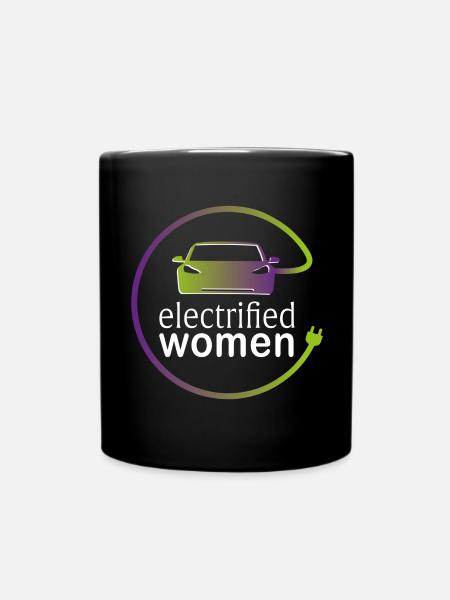 electrified women - Tasse einfarbig - Schwarz
