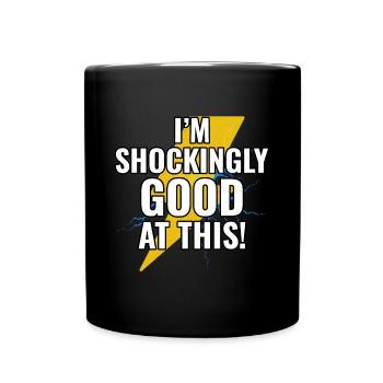 Elektriker Humor Elektrotechniker Ingenieur - Tasse einfarbig - Schwarz - Vorne