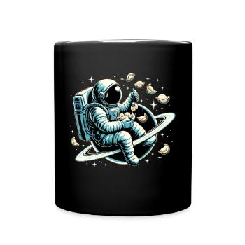 Vareniki Astronaut Yummy Gift - Full Colour Mug - black - Front