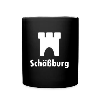 Sighisoara in Transylvania - Full Colour Mug - black - Front
