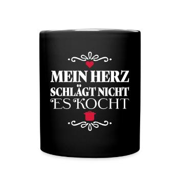 Funny sayings for all those who like to cook - Full Colour Mug - black - Front