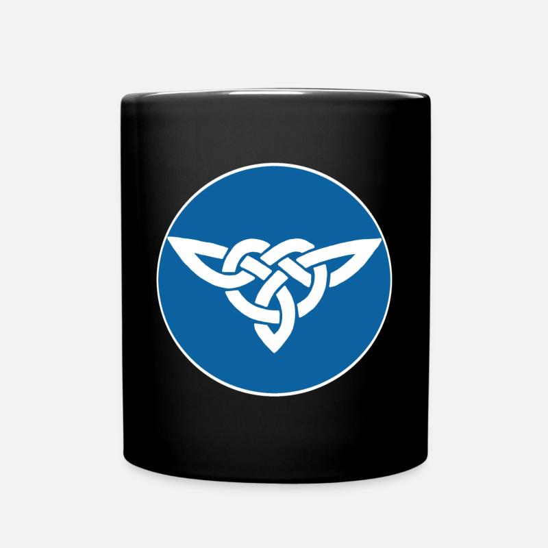 Oiseau celte bleu - Mug uni - noir